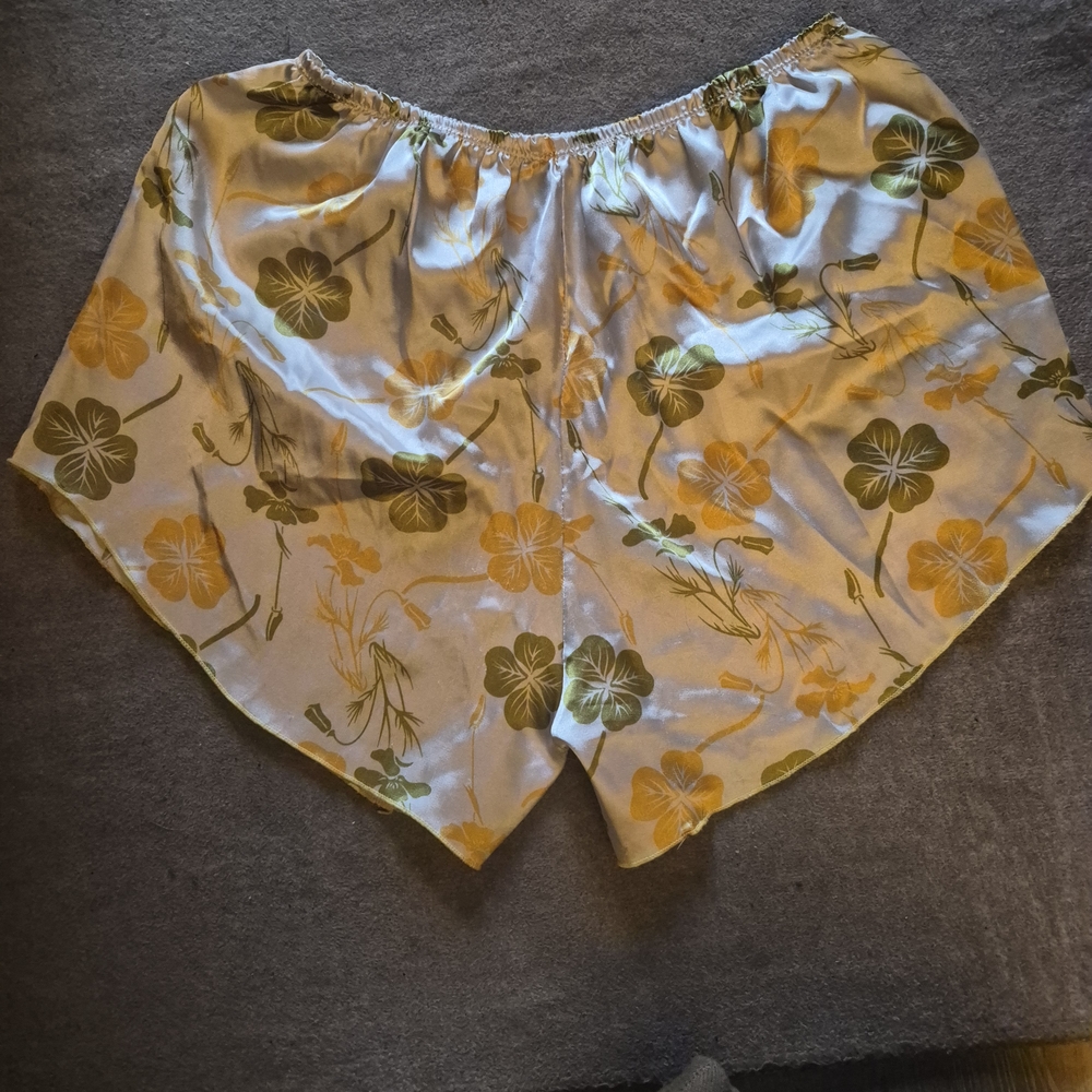 Floral Satin Shorts